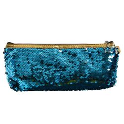 Сималенд / Pencil case for school with a zipper "Sequins"