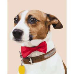 Опт-картина / Painting by numbers 40x50 Jack Russell