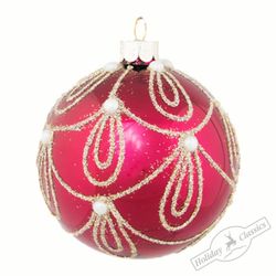 Holiday Classics / Ball fuchsia, 8 cm, 6 pieces