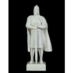 Vernissage of History / Statuette Alexander Nevsky (white marble)