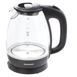 TEApot SONNEN KT-1786, 1.7 litres, 2200 w, closed heating element, glass