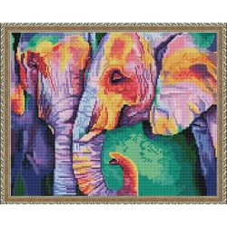 Опт-картина / mosaico de diamantes 40x50, strass redondos Amor