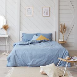 Этель / Euro bedding set "Heavenly" 200 * 217, 180 * 200 * 25, 50 * 70 - 2 pieces, 100% cotton, calico, 136 g / m²