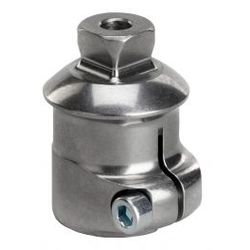 Clamp adapter with pyramid, clamping screw 4 mm, waterproof