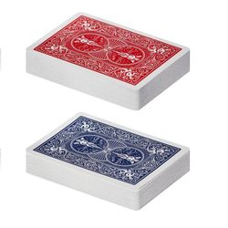 GamesDealer / Thẻ "Xe đạp Pinochle Jumbo Index Đỏ / Xanh dương"