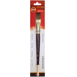 Brush art KOH-I-NOOR kolinsky, flat, No. 16, short handle, blister