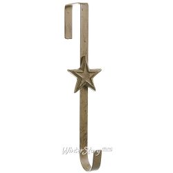 Kaemingk / Gancho de puerta para coronas navideñas 29 cm marrón