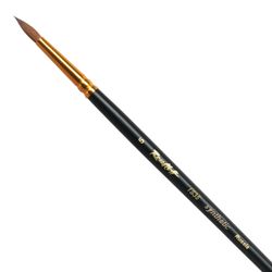 Art brush ROUBLOFF (Rublev), synthetic, hard, round, no. 5, short handle