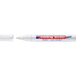 EDDING / Edding / Tire & Rubber Marker, Round Tip, 2-4mm, Card White