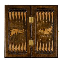 GamesDealer / Backgammon sculpté "Armoiries de la Fédération de Russie 3" 30, Mirzoyan
