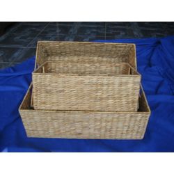 Wicker baskets, set of 3