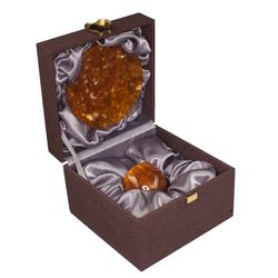 Amber Palace / cuenco de té chino con platillo, bronce