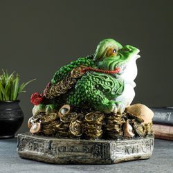 Хорошие сувениры / Piggy bank "Frog", green
