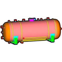 Horizontal cylindrical vessels for liquefied hydrocarbon gases of propane and butane