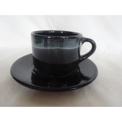 Хорекс / Fincan "Verde Notte" ristorante classico tabağı ile 12 adet.