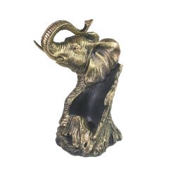 Ремеко / Bottle holder "Elephant" (bronze) L14W13H25 cm