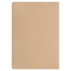 BRAUBERG / नोटबुक 48 y। लिनन, सिलाई, A5 (147x210mm), BEIGE, PASTEL / 10 पीसी के तहत चेकर कवर लेदरेट।