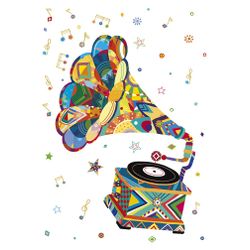 TURNOWSKY / Postcard "Gramophone"