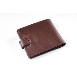 Purse combined with finished edges "M. B. A." brown