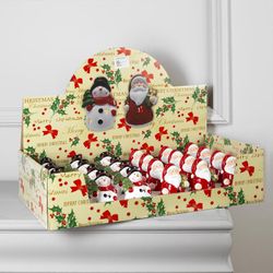 Luazon Lighting / Set de figurines lumineuses "Père Noël et bonhomme de neige"