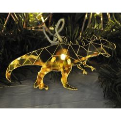 Ленивые Бобры / Lazy Beavers / Set of mirror Christmas tree decorations "Dinosaurs" in a gift box