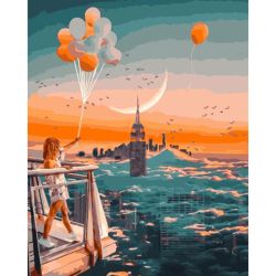 Опт-картина / Tranh theo số lượng 40x50 Bóng bay trên địa bàn TP.