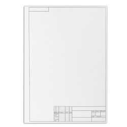 BIG FORMAT (297x420 mm) A3, 10 sheets, 160 g/m2, vertical stamp frame, PIFAGOR