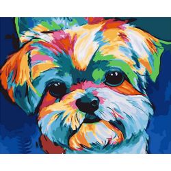 Опт-картина / Peinture par numéros 40x50 Bolonka
