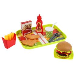 Играем вместе / Let's play together / Set of fast food on a tray "Get your lunch"