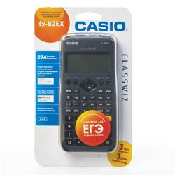 Engineering calculator CASIO FX-82EX-S-ET-V (166x77 mm), 274 functions, battery, certified for the exam