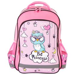 ПИФАГОР / Backpack PIFAGOR SCHOOL for primary school, Owl Princess, 38x28x14 cm