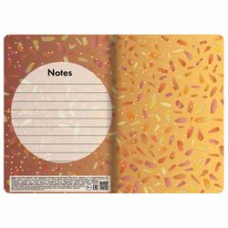 BRAUBERG / Notebook 40 l. point to point cover SoftTouch, beige paper 70 g / m2, stitching, А5 (147х210 mm), FLOWERS / 10 pcs.