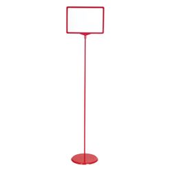 Portainformazioni da pavimento (portaprezzo), 210x300 mm, A4, acciaio, ROSSO, BRAUBERG
