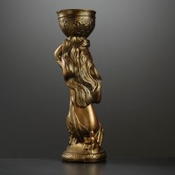 Хорошие сувениры / Figurine "Fille assise avec un pot de fleurs sur la tête" 65 cm