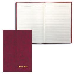 Book of accounting 96 sheets, A4 200 mm BRAUBERG, line, hard cover of cardboard, boomvinil, block offset