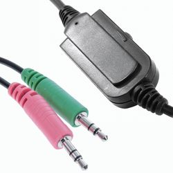 SVEN / Fones de ouvido com microfone (headset) AP-540, com fio, 2,2 m, com fita para a cabeça, preto-vermelho
