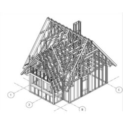 Frame country houses "Linz" option 1, project 198, the Prod