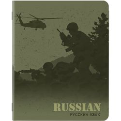 BRAUBERG / MILITARY notebook 48 sheets, SoftTouch, 70g / m, RUSSIAN LANGUAGE, line, tip / 10 pcs.