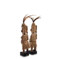 Decor and Gift / Wooden figurine "Asmat beige" 20 cm