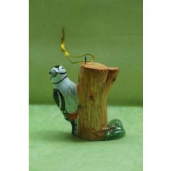 Ярославская майолика / Christmas tree toy "Woodpecker"