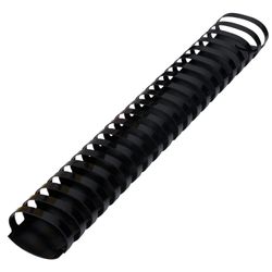 Plastic springs for binding, SET 50 pcs., 45 mm (for stitching 341-410 l.), Black, BRAUBERG