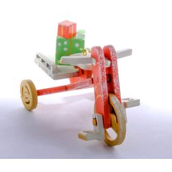 Toy Christmas tree "Children's bike with trunk" 410-3 Classic Trunk