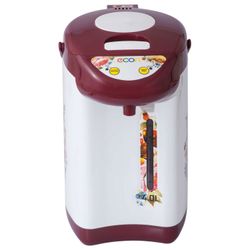 ECON ECO-400TP thermopot, 600 W, 4 litres, 3 water supply modes, metal, white with red