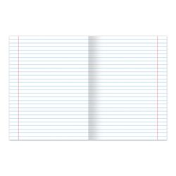 HATBER / Notebook GREEN cover 18 sheets, line with margins, offset / 20 pcs.