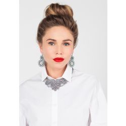 Lace choker "Inflorescence of blue"