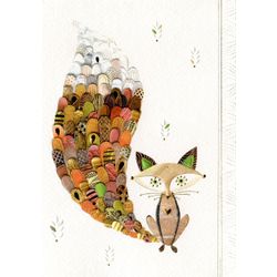 TURNOWSKY / Postcard "Fox with a long tail"
