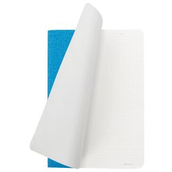 BRAUBERG / Notebook 60 l. point to point cover leatherette matting, stitching, B5 (179x250mm), BLUE, BRIGHT / 2 pcs.