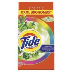 Máquina de lavar roupa TIDE (Tide) AQUAPUDRA Cor "ervas da Sibéria" 6 kg