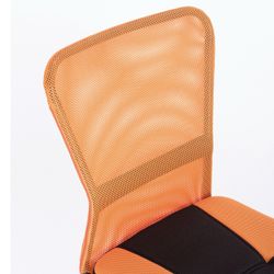 Poltrona compatta BRABIX "Smart MG-313", senza braccioli, combinata, nero/arancione