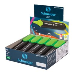 Highlighter SCHNEIDER (Germany) "Job", GREEN, 1-5 mm line
